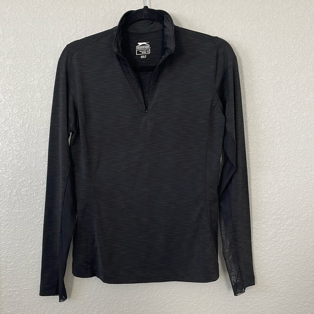 Slazenger golf women’s small black quarter zip jacket